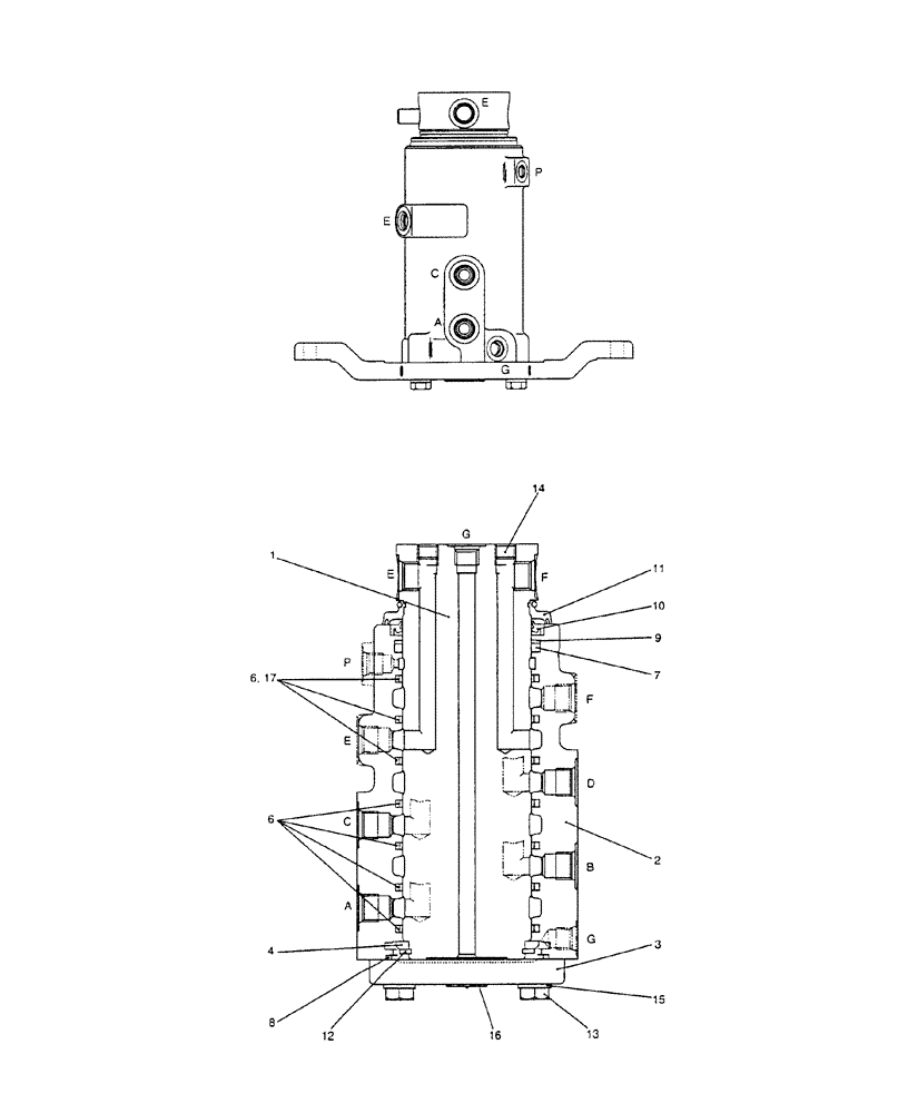 Схема запчастей Case CX31B - (HC930-01[1]) - JOINT ASSY, SWIVEL (35) - HYDRAULIC SYSTEMS