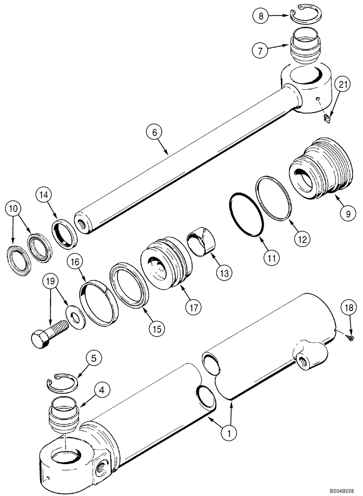 Схема запчастей Case 850K - (08-13) - CYLINDER ASSY - ANGLE (08) - HYDRAULICS