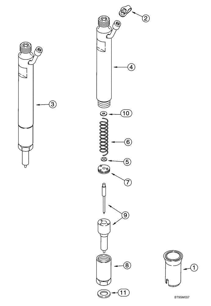 Схема запчастей Case 821C - (03-09) - FUEL INJECTION NOZZLE (03) - FUEL SYSTEM