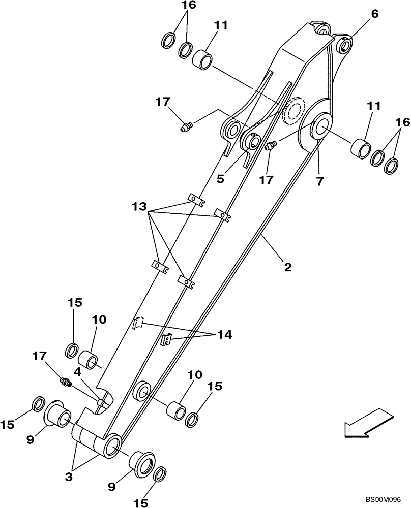 Схема запчастей Case CX130 - (09-42) - ARM, EXCAVATOR (09) - CHASSIS