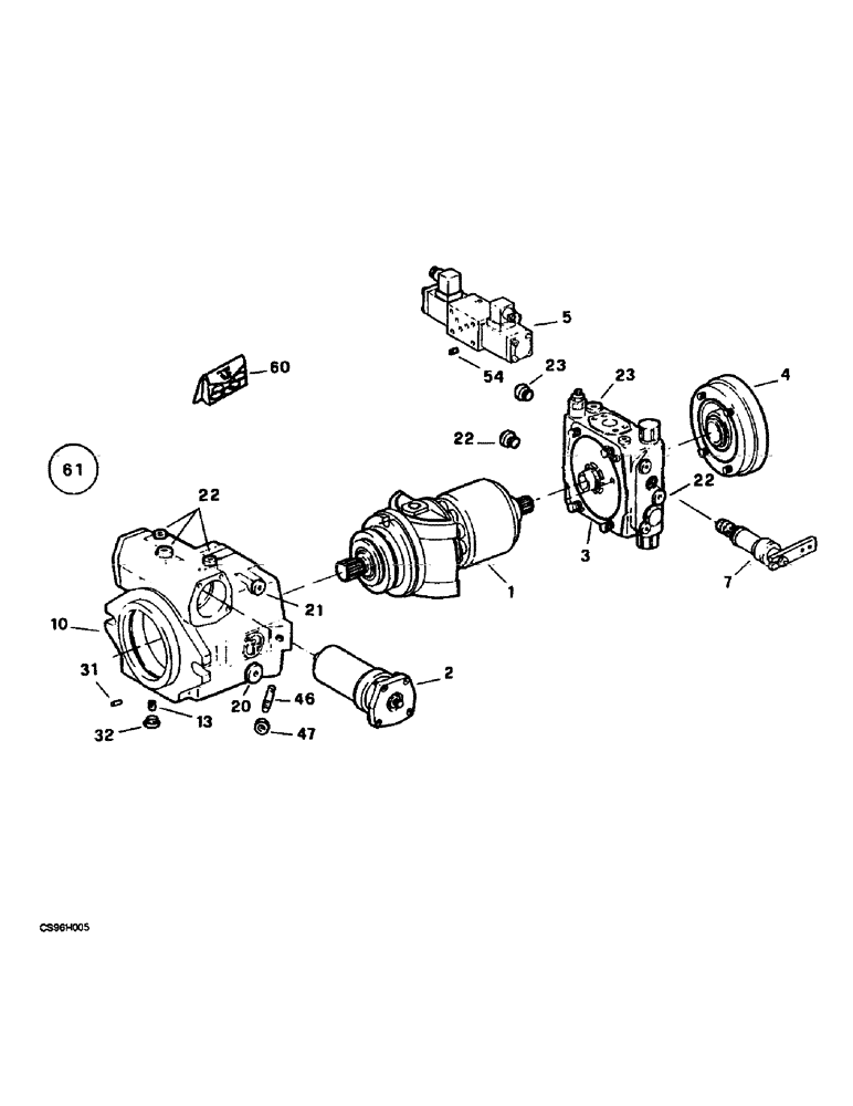 Схема запчастей Case 221B - (8-33A) - HIGH PRESSURE HYDRAULIC PUMP, 121B DAH1216844- / 221B DAH2216859- (08) - HYDRAULICS