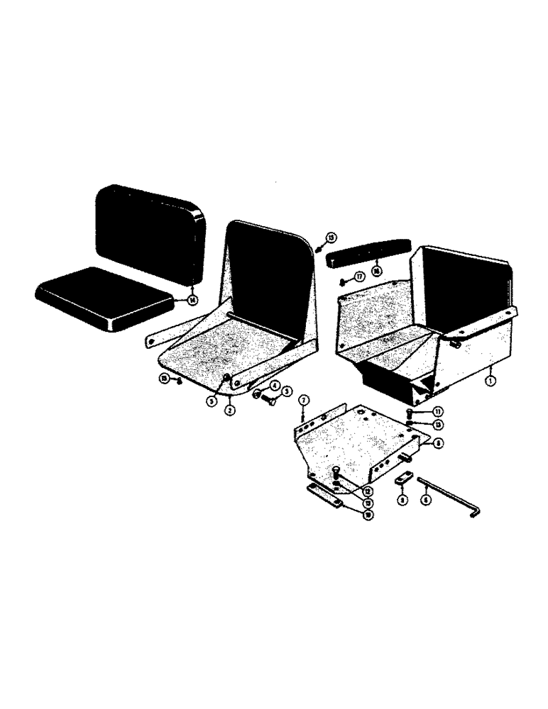 Схема запчастей Case 420B - (31) - HOOD, GRILL, AND SIDE PANELS, SEAT 