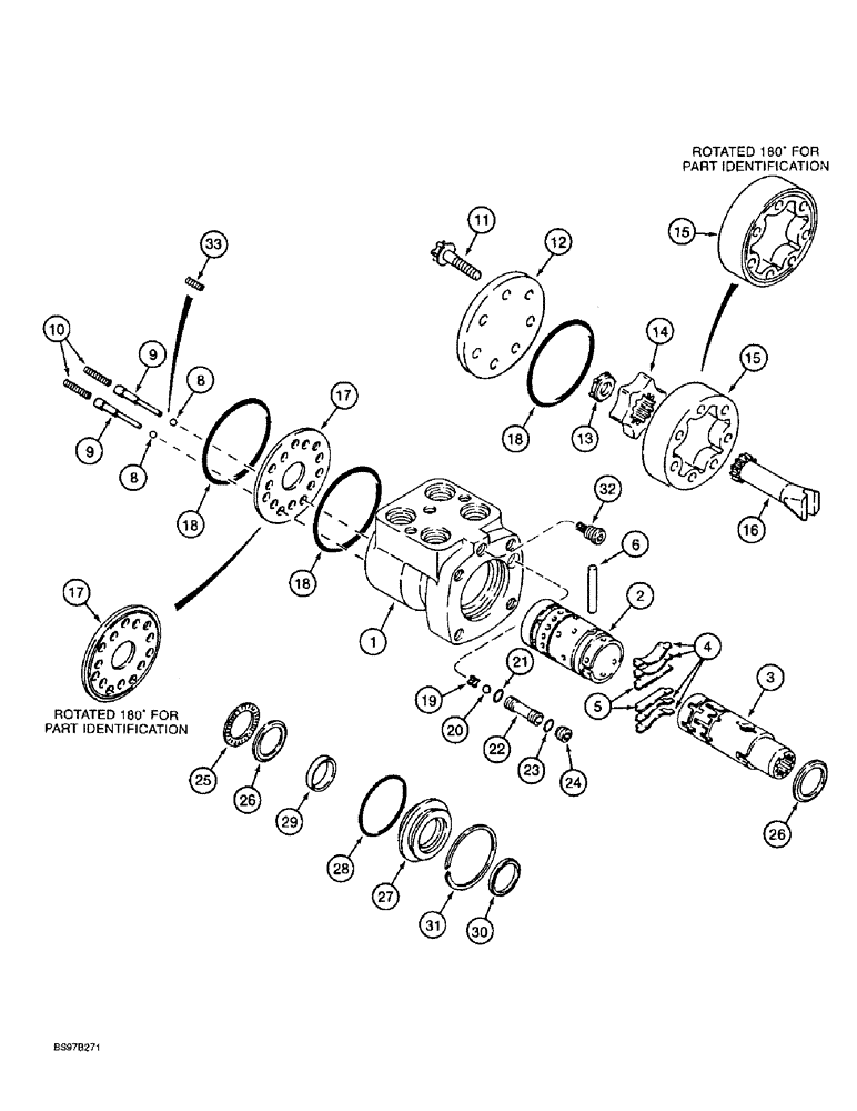 Схема запчастей Case 580SL - (5-10) - STEERING CONTROL VALVE (05) - STEERING