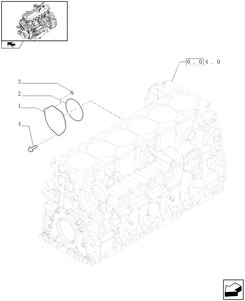 Схема запчастей Case F2CE9684H E010 - (0.35.0) - BELT PULLEY DRIVE & COVER (504150293) 