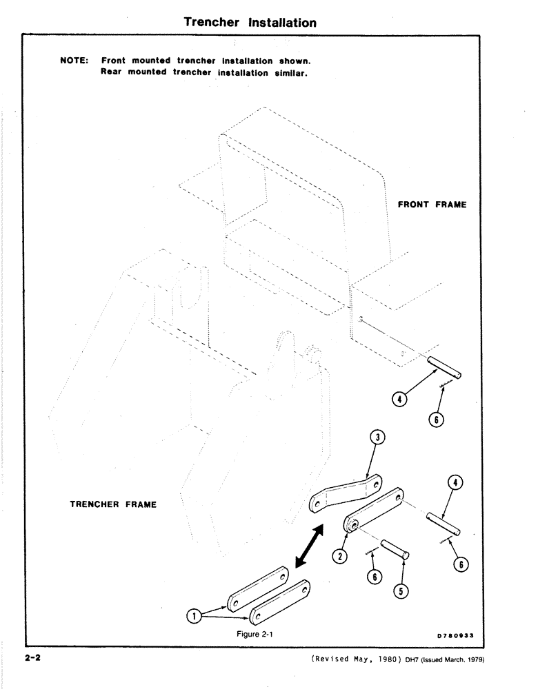 Схема запчастей Case DH7 - (2-02) - TRENCHER INSTALLATION (89) - TOOLS