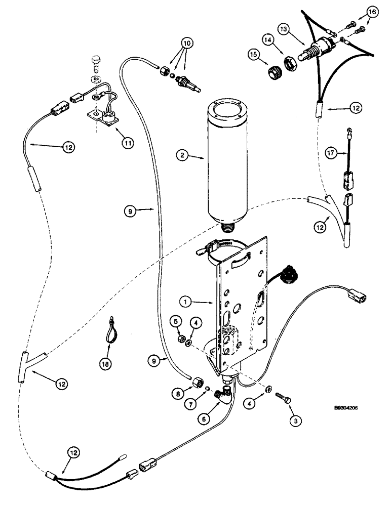 Схема запчастей Case 660 - (2-09A) - COLD START SYSTEM (02) - ENGINE