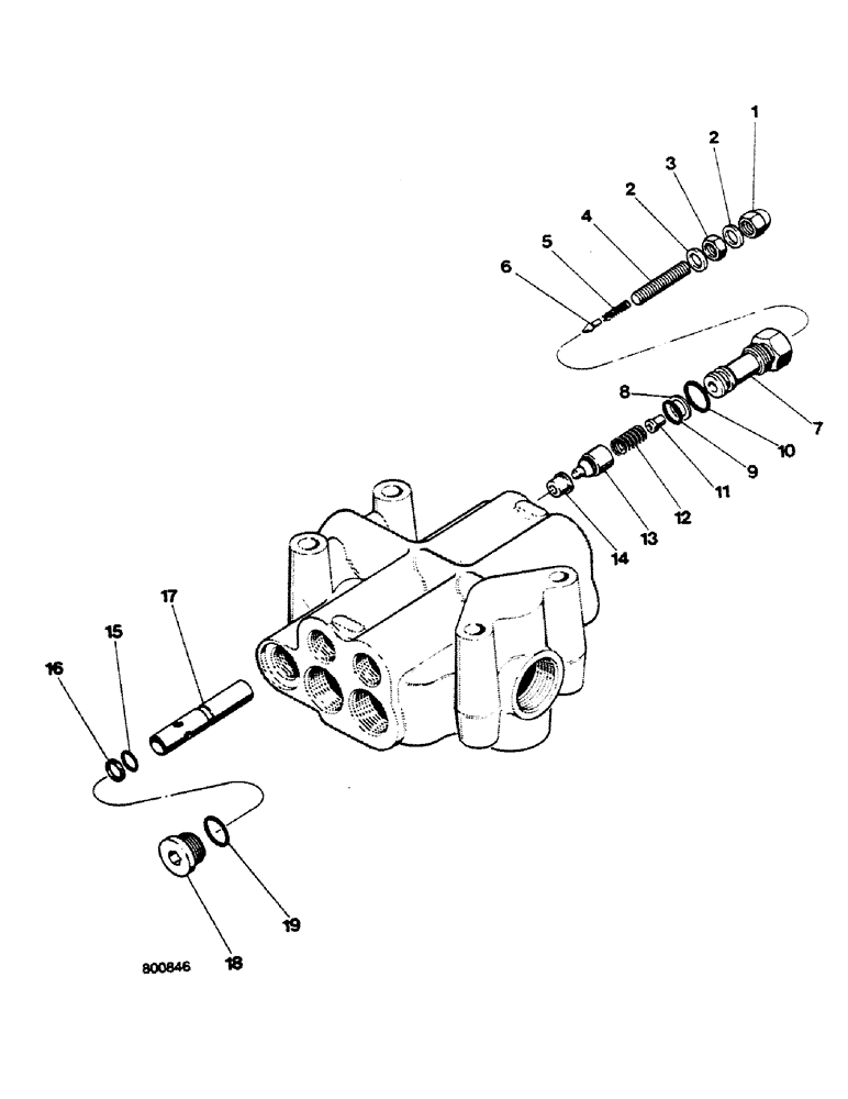 Схема запчастей Case 580G - (280) - LOADER CONTROL VALVE - MAIN RELIEF VALVE (08) - HYDRAULICS