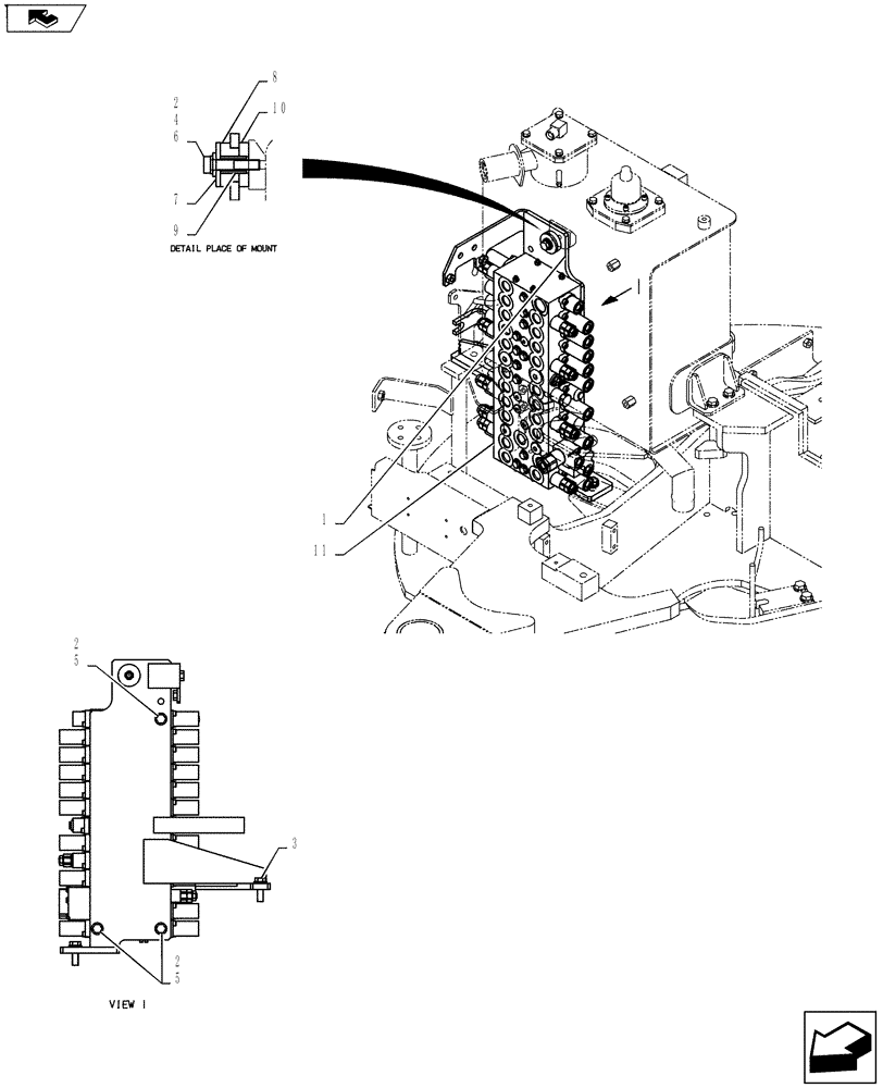 Схема запчастей Case CX55BMSR - (01-018[01]) - VALVE INSTALL (35) - HYDRAULIC SYSTEMS