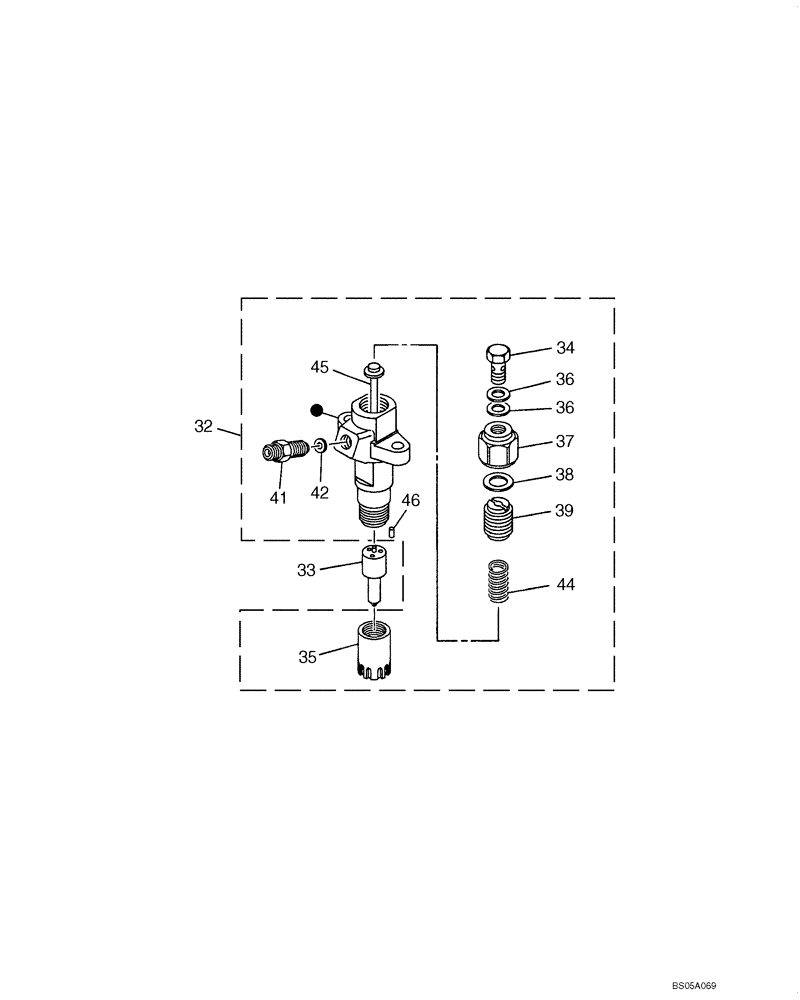 Схема запчастей Case CX225SR - (03-14) - FUEL INJECTION - NOZZLE (03) - FUEL SYSTEM