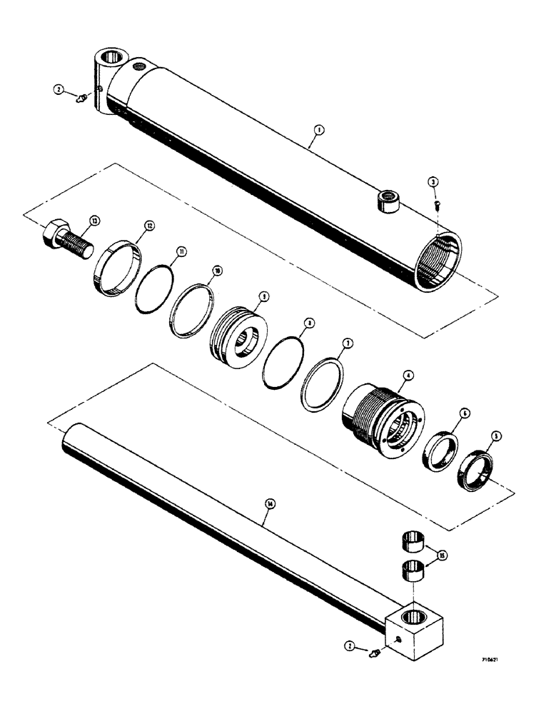 Схема запчастей Case 1529 - (198) - SCARIFIER CYLINDER (89) - TOOLS