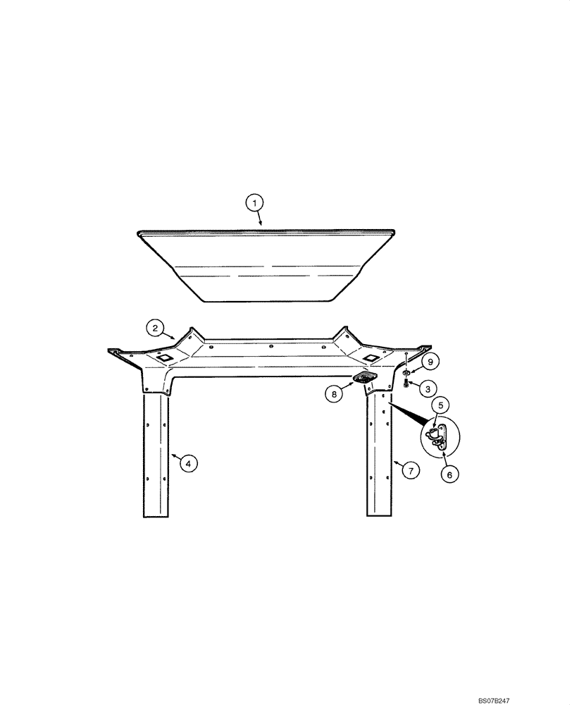 Схема запчастей Case 865 VHP - (09.38[00]) - CAB - ROOF UPHOLSTERY (CLOSED CAB) (09) - CHASSIS