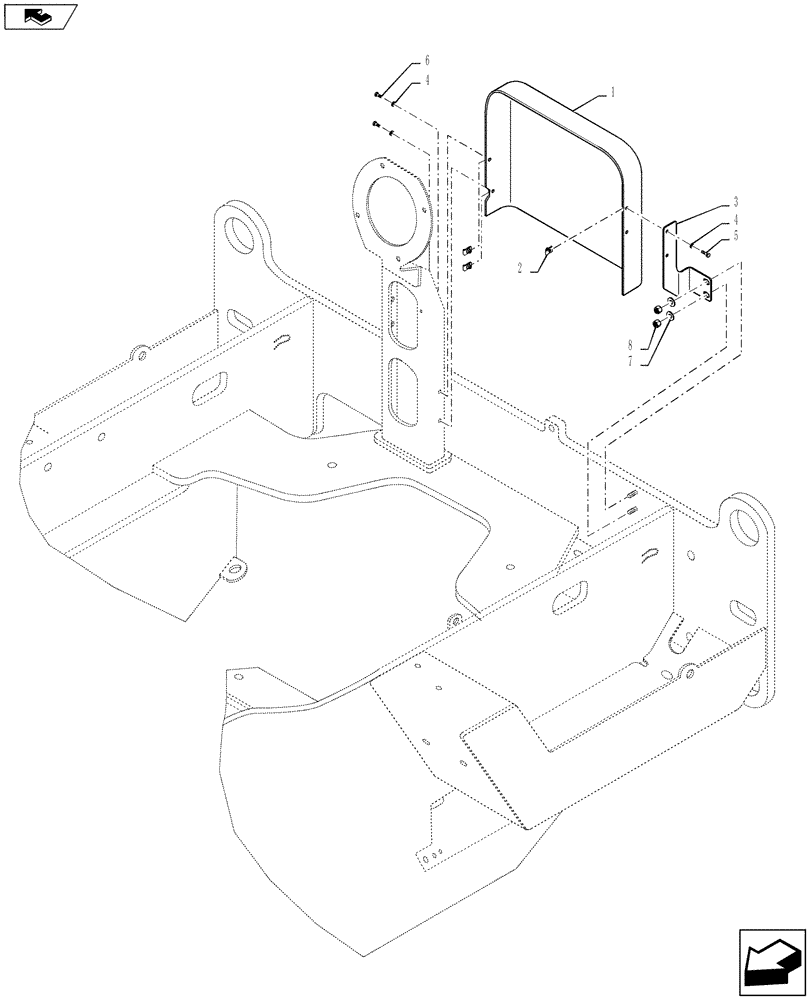 Схема запчастей Case 721F - (10.414.02) - COVERS - DRIVE BELT (WITHOUT AIR CONDITIONING) (10) - ENGINE