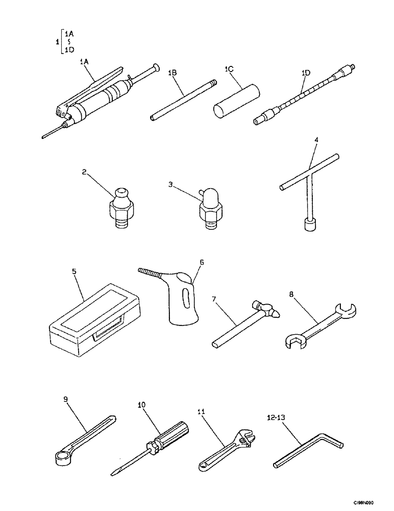 Схема запчастей Case 9007B - (9-76) - TOOLS (09) - CHASSIS