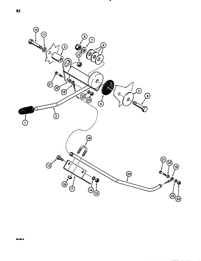 Схема запчастей Case 780B - (082) - HAND THROTTLE CONTROL (04) - ELECTRICAL SYSTEMS