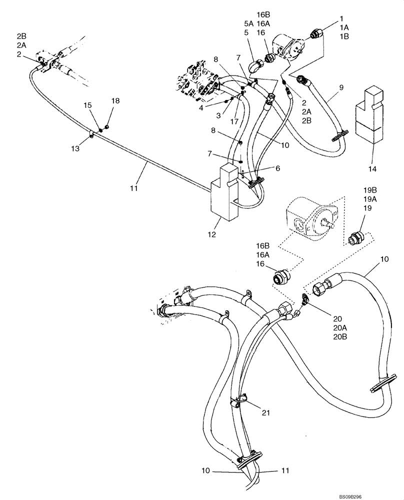 Схема запчастей Case 921E - (08-10) - HYDRAULICS - FAN DRIVE (08) - HYDRAULICS