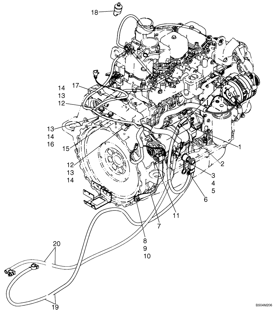 Схема запчастей Case 430 - (04-05) - ENGINE, ELECTRICAL (04) - ELECTRICAL SYSTEMS