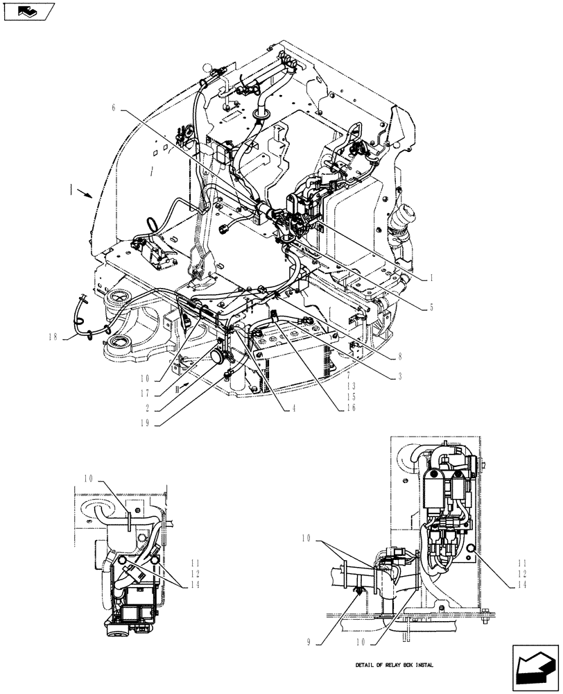 Схема запчастей Case CX27B ASN - (55.408.01) - ELEC ASSY, UPPER (55) - ELECTRICAL SYSTEMS