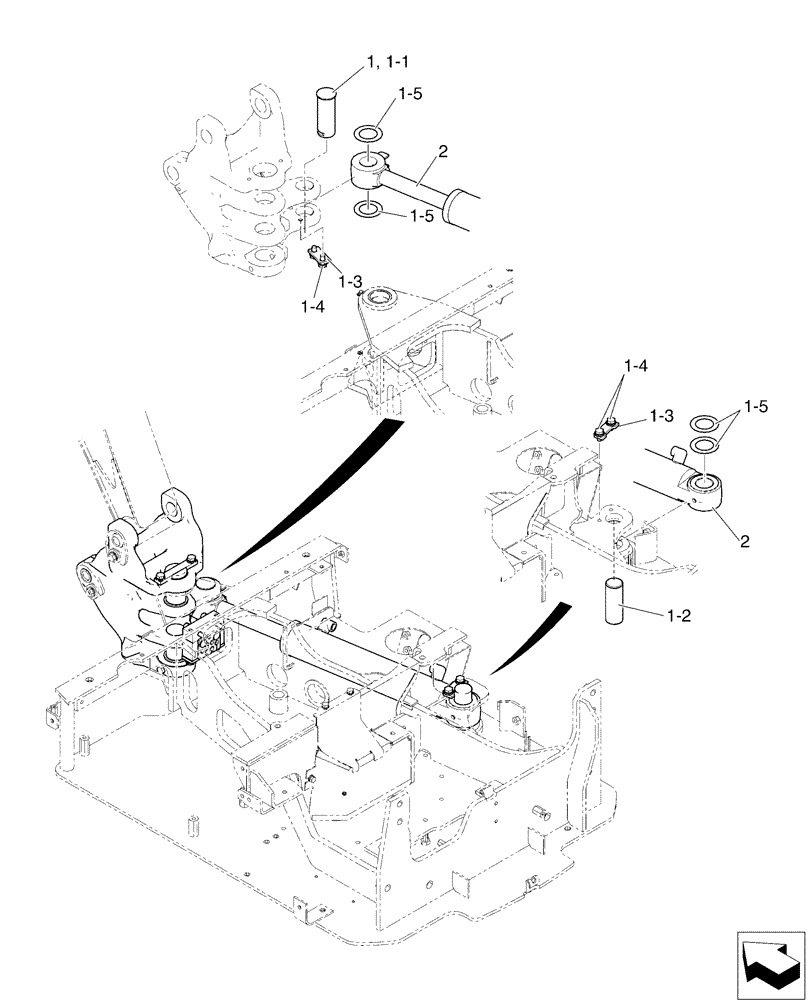 Схема запчастей Case CX17B - (01-005[01]) - CYLINDER INSTAL (35) - HYDRAULIC SYSTEMS