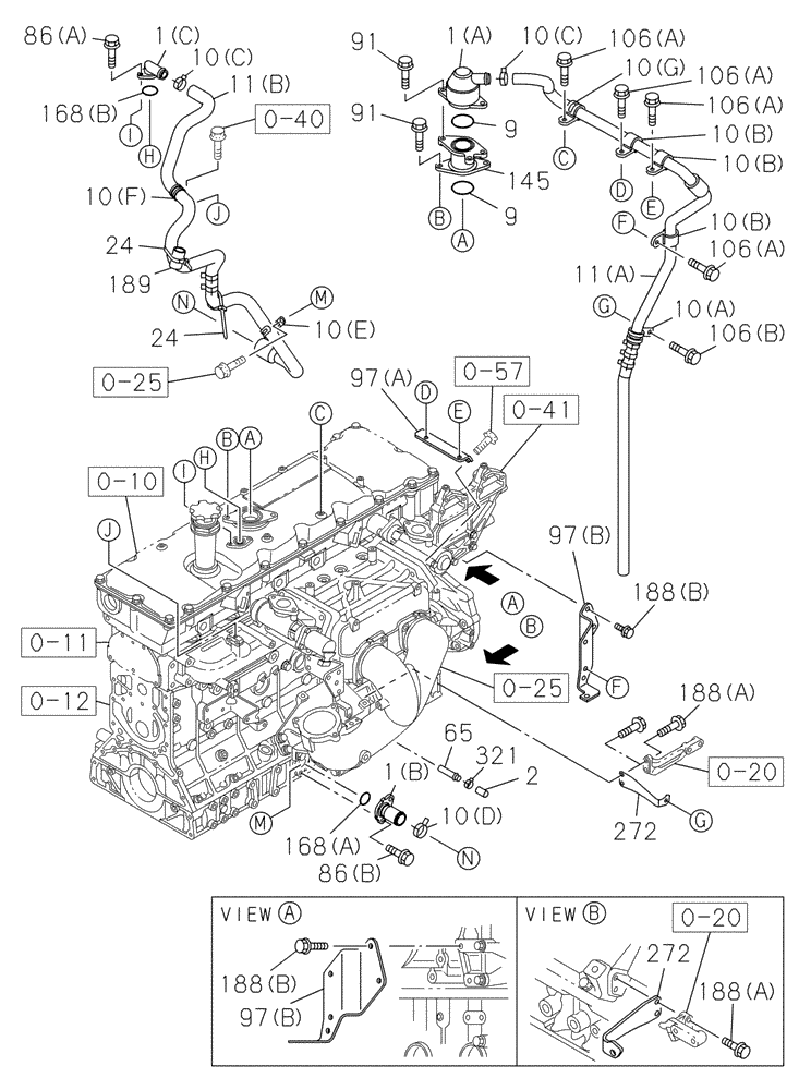 Схема запчастей Case CX470C - (02-028-01[01]) - BREATHER (01) - ENGINE