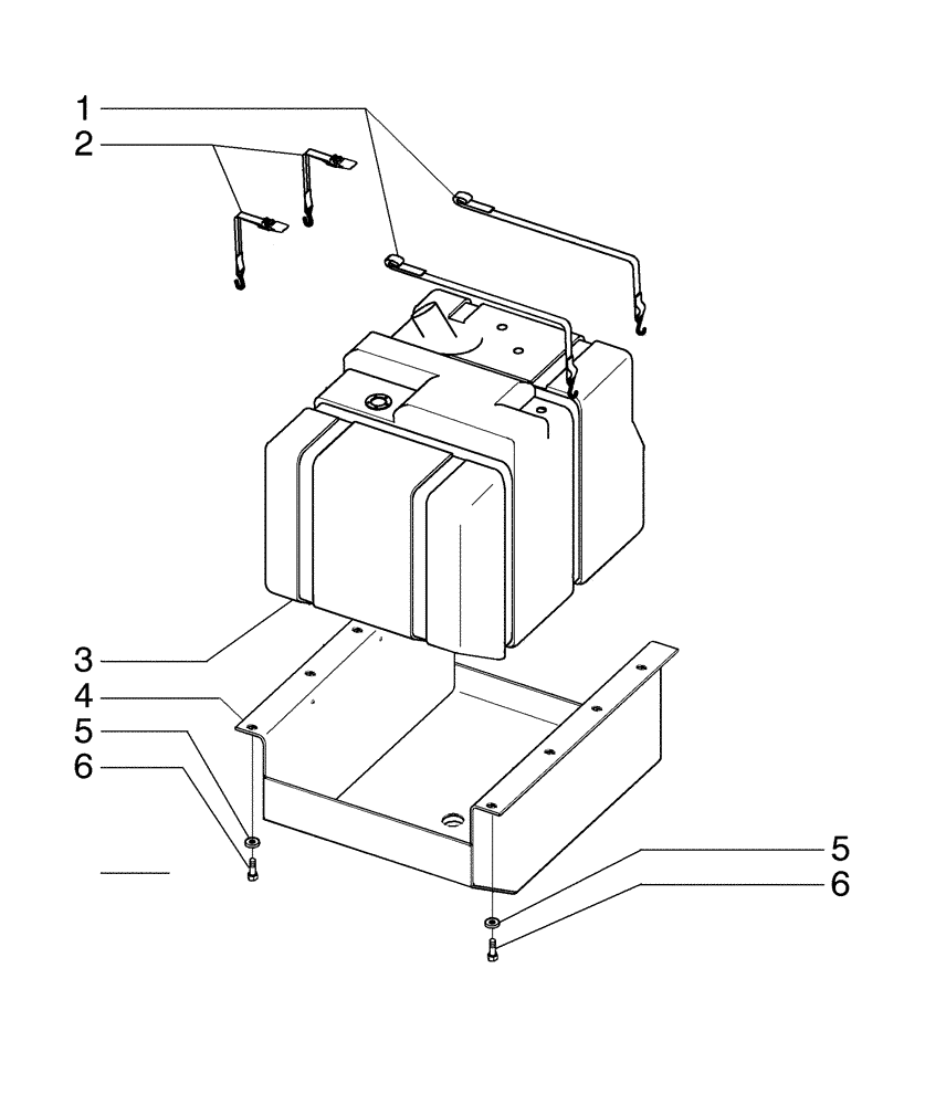 Схема запчастей Case 885B AWD - (03-03[01]) - FUEL TANK (03) - FUEL SYSTEM