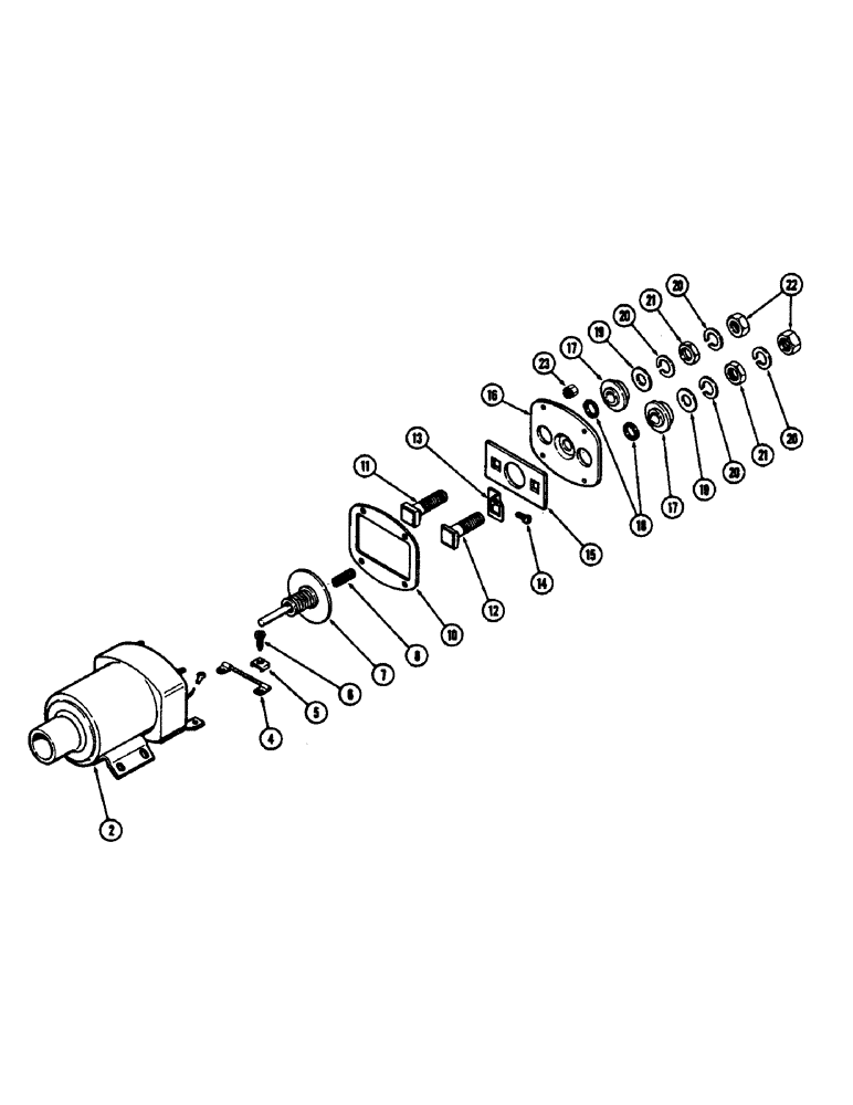 Схема запчастей Case 880B - (046) - A42376 SOLENOID (06) - ELECTRICAL SYSTEMS