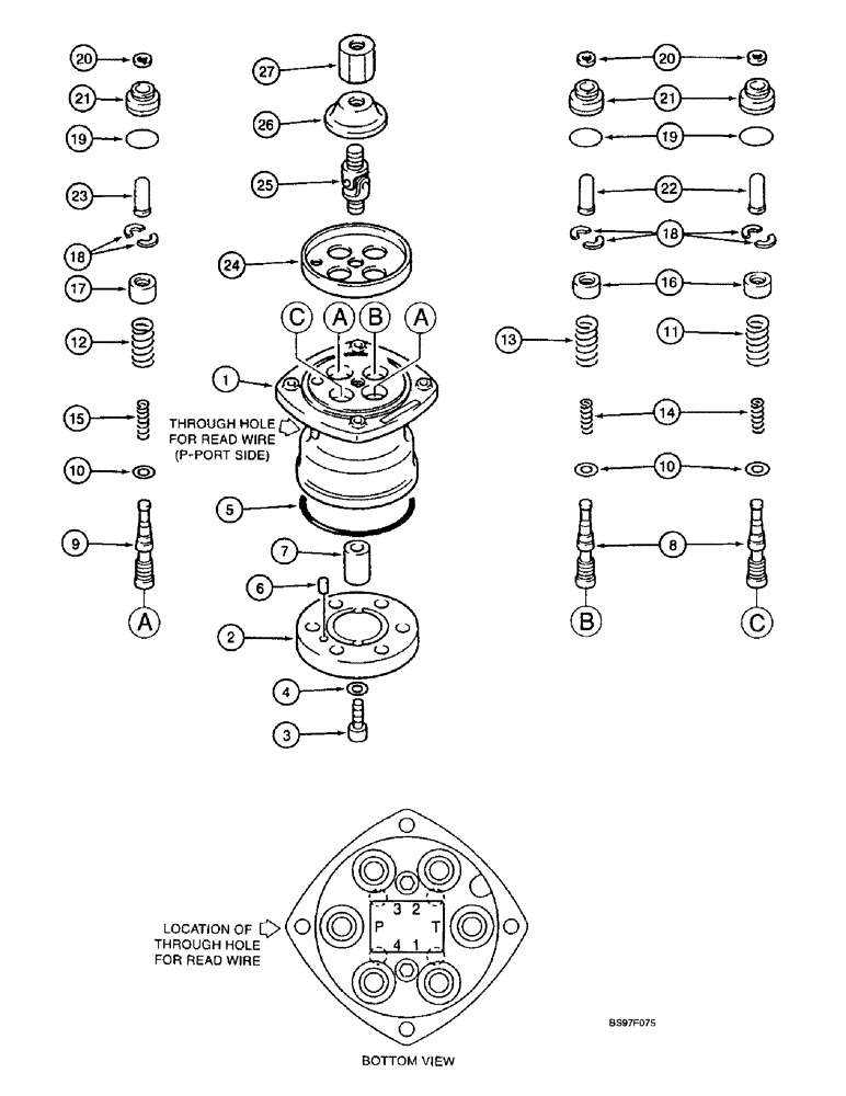 Схема запчастей Case 9040B - (8-130) - MANUALLY-OPERATED CONTROL VALVE (08) - HYDRAULICS