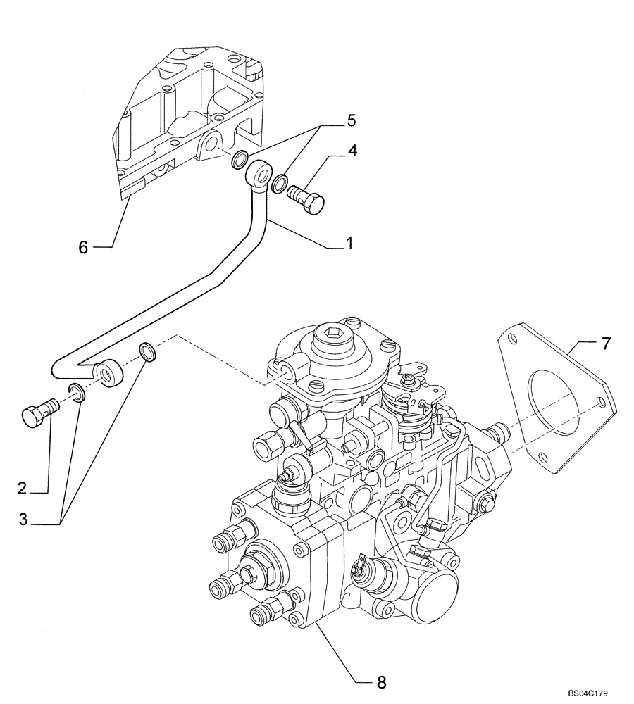 Схема запчастей Case 435 - (03-06) - FUEL INJECTION SYSTEM (03) - FUEL SYSTEM