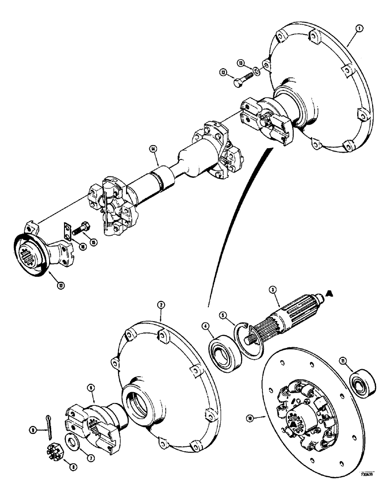 Схема запчастей Case 400C - (101A) - L53525 TORSIONAL DAMPENER KIT (06) - POWER TRAIN