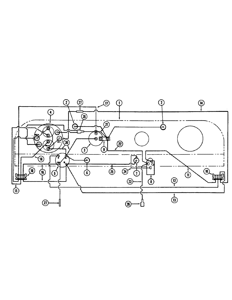 Схема запчастей Case W5 - (044) - INSTRUMENTS AND WIRING (04) - ELECTRICAL SYSTEMS