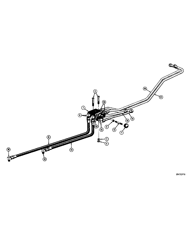 Схема запчастей Case 320 - (186) - SCARIFIER HYDRAULICS (WITH LOADER), (UP TO SERIAL NO. 3003851) (05) - UPPERSTRUCTURE CHASSIS