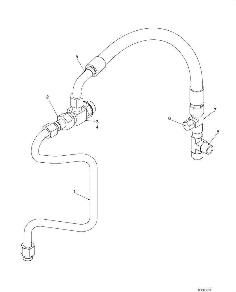 Схема запчастей Case 440 - (06-31A) - HYDROSTATICS - OIL COOLER BYPASS (06) - POWER TRAIN