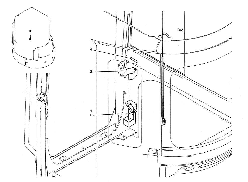 Схема запчастей Case CX27B PV13 - (01-054) - HOLDER ASSY (05) - SUPERSTRUCTURE