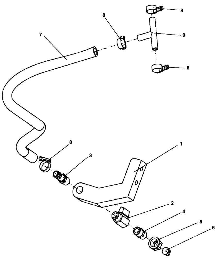 Схема запчастей Case PT240 - (75.120.01[04]) - SPRINKLER SYSTEM EDGE CUTTER-OPTIONAL (GROUP 555-2-ND142706) (75) - SOIL PREPARATION