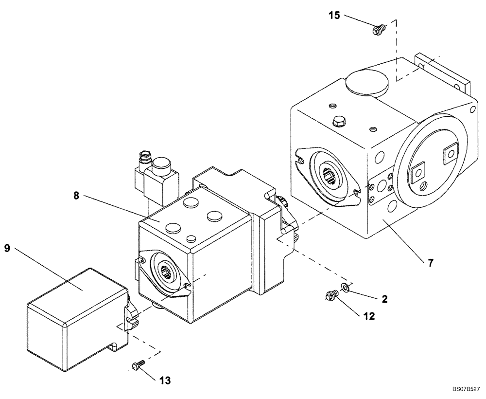 Схема запчастей Case SV212 - (10-011-00[01]) - HYDRAULICS - PUMP (GROUP 115) (ND126716) (08) - HYDRAULICS