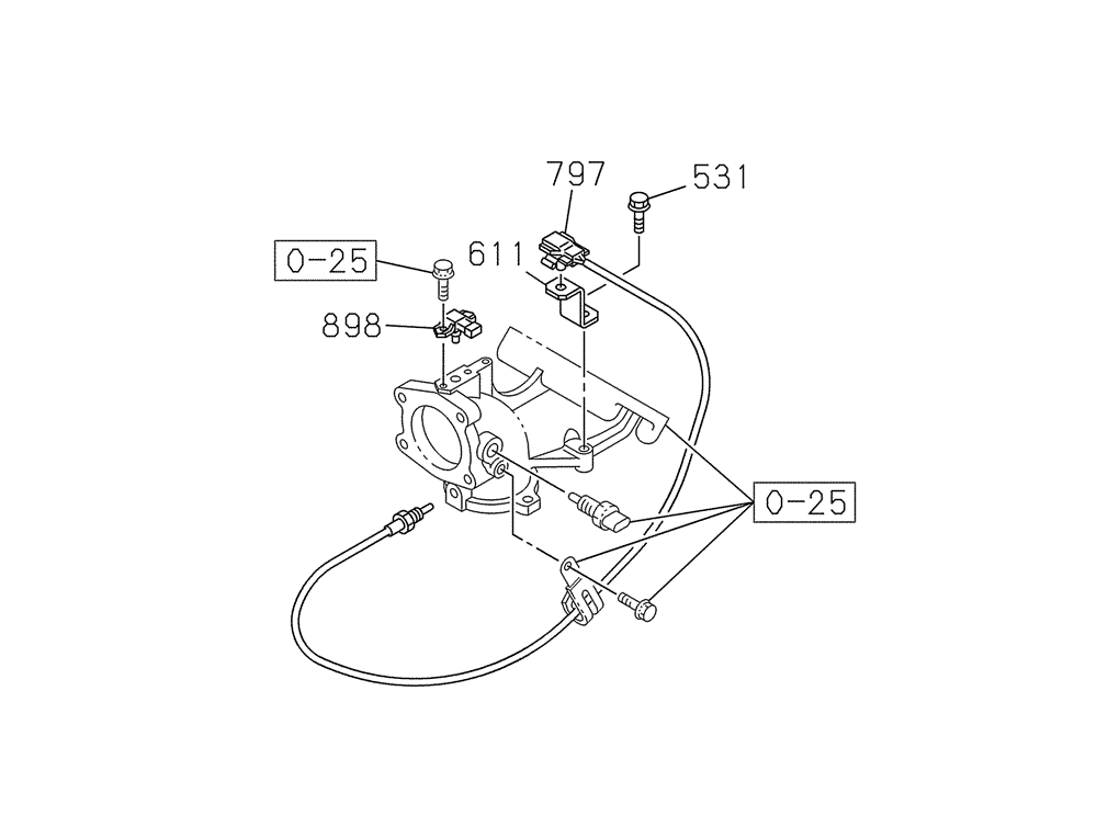 Схема запчастей Case CX350C - (04-017[00]) - ELECTRICAL ACCESSORIES - ENGINE (04) - ELECTRICAL SYSTEMS