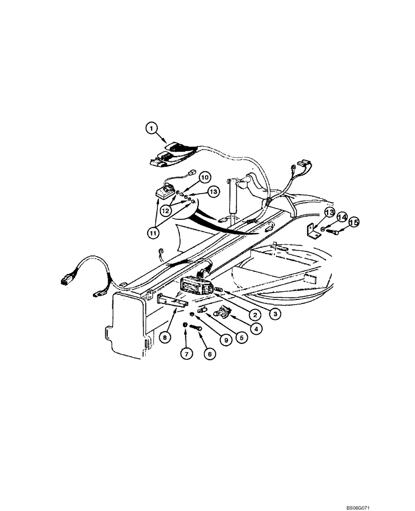 Схема запчастей Case 865 - (04.21[00]) - HEADLIGHTS - FRONT CHASSIS (04) - ELECTRICAL SYSTEMS