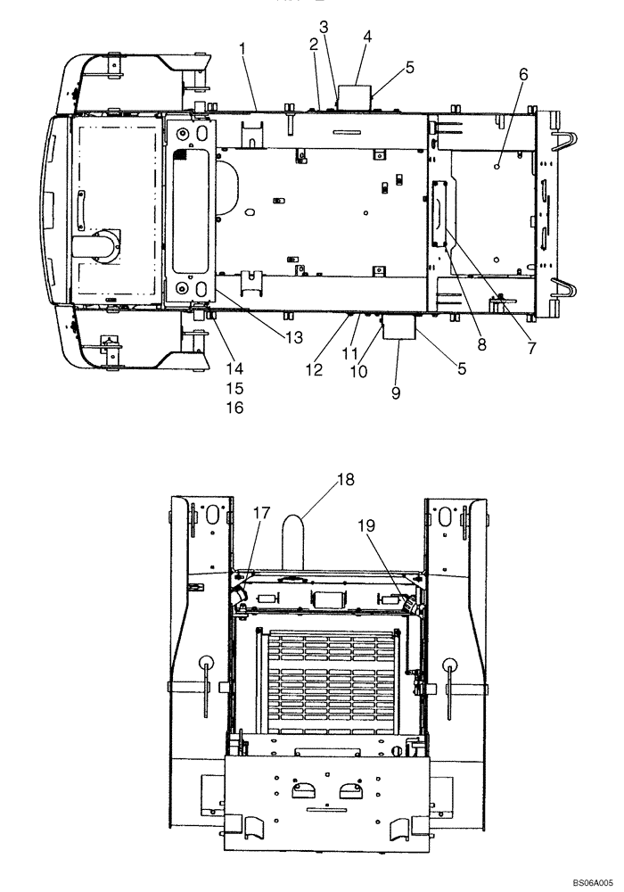 Схема запчастей Case 420CT - (09-10A) - CHASSIS (420CT) (09) - CHASSIS