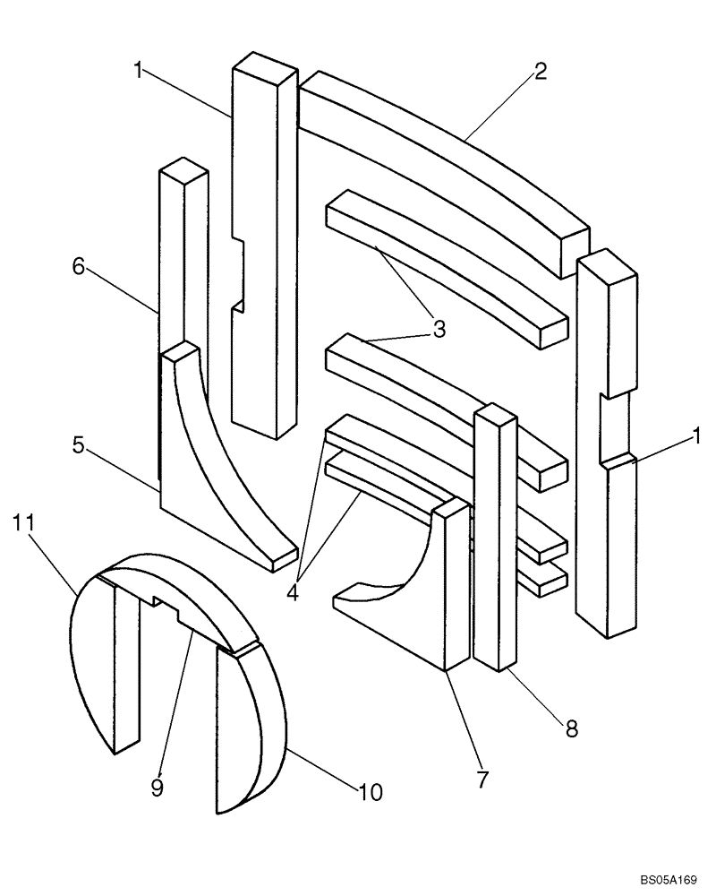 Схема запчастей Case 430 - (09-22A) - NOISE KIT - EUROPE (09) - CHASSIS