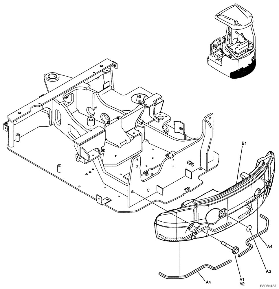 Схема запчастей Case CX17B - (01-003[00]) - COUNTERWEIGHT INSTAL (PU60C00016F1, 15F1) (39) - FRAMES AND BALLASTING