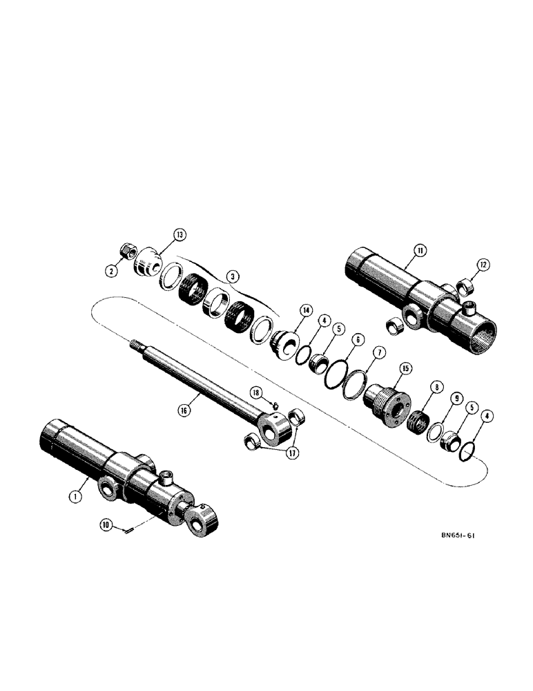 Схема запчастей Case 420C - (234[1]) - D28335 HYDRAULIC SCARIFIER CYLINDER (07) - HYDRAULIC SYSTEM