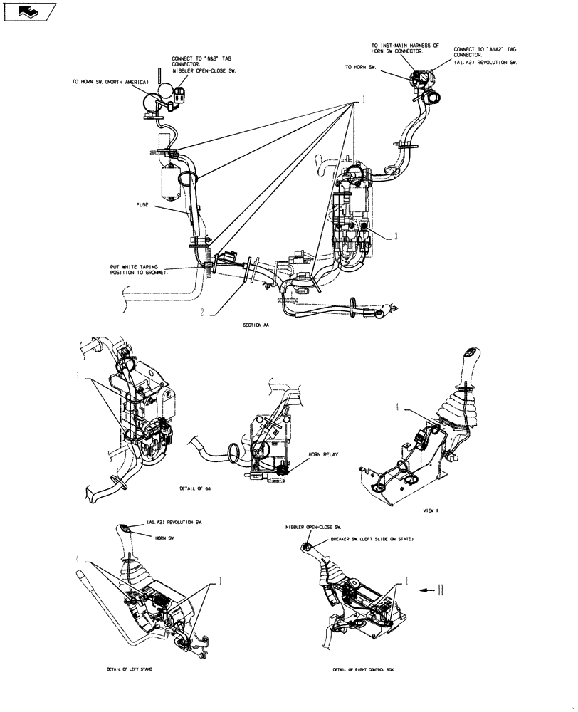 Схема запчастей Case CX27B ASN - (55.100.03) - HARNESS ASSY (55) - ELECTRICAL SYSTEMS