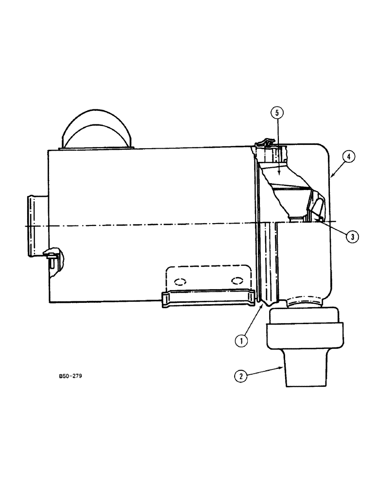 Схема запчастей Case 380B - (2-18) - AIR CLEANER, DONALDSON (02) - ENGINE