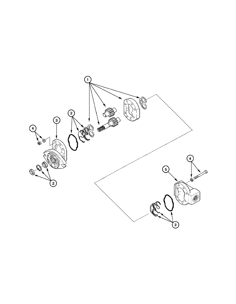 Схема запчастей Case 885 - (08-066[01]) - ENGINE COOLING SYSTEM - HYDRAULIC PUMP ASSEMBLY (08) - HYDRAULICS