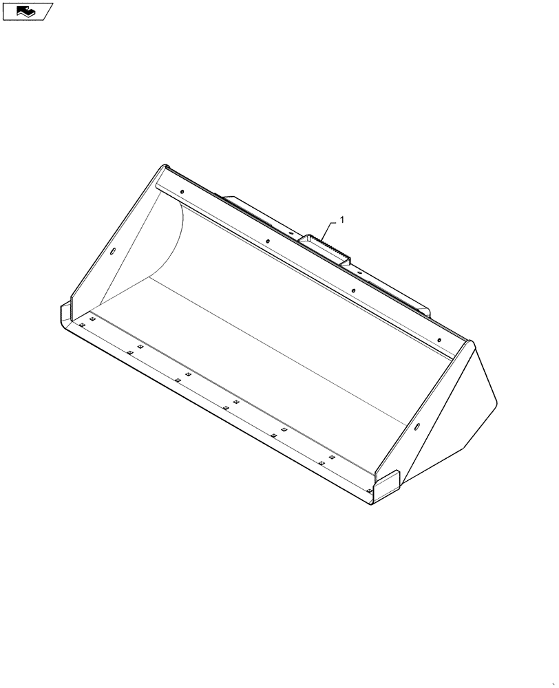 Схема запчастей Case SR250 - (82.300.AN[02]) - BUCKET - LOADER, HEAVY DUTY DIRT (82) - FRONT LOADER & BUCKET