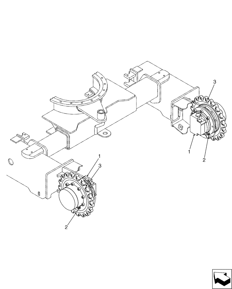 Схема запчастей Case CX17B - (02-002[01]) - MOTOR INSTAL, PROPEL (35) - HYDRAULIC SYSTEMS