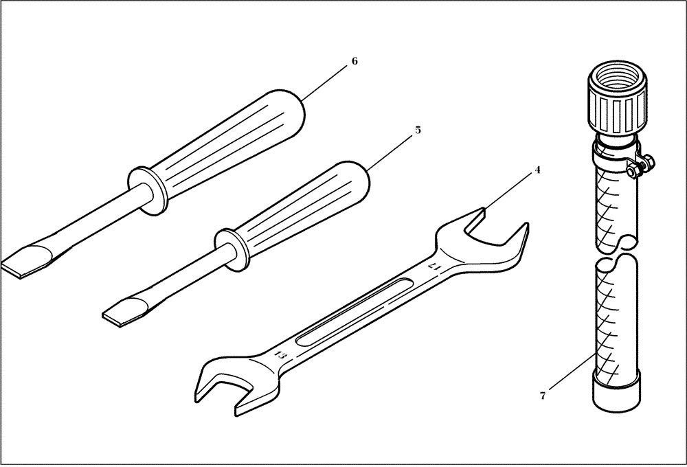 Схема запчастей Case 221D - (92.010[001]) - TOOL SET (S/N 581101-UP) (89) - TOOLS