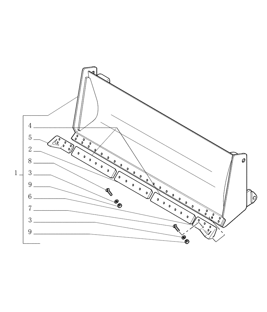 Схема запчастей Case 1850K LT - (9.469[02]) - STRAIGHT MOLDBOARD (HS) - OPTIONAL CODE 76078102 (19) - OPTIONS