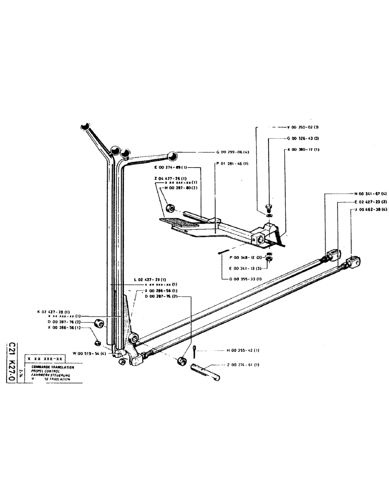 Схема запчастей Case GC120 - (032) - PROPEL CONTROL 