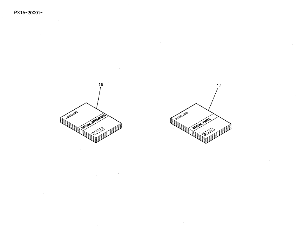 Схема запчастей Case CX36B - (04-002) - MANUAL ASSY TOOLS AND SPARE PARTS