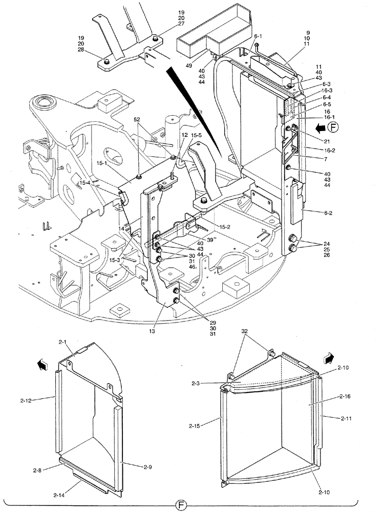 Схема запчастей Case CX27B PV13 - (01-071) - GUARD INSTAL (CAB) (05) - SUPERSTRUCTURE